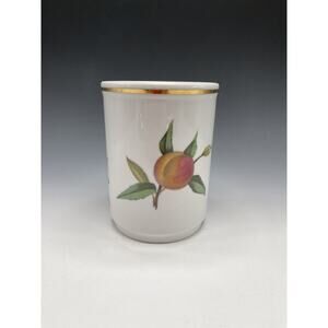 Royal Worcester‎ Evesham Gold Utensil Holder Vintage Vase A24